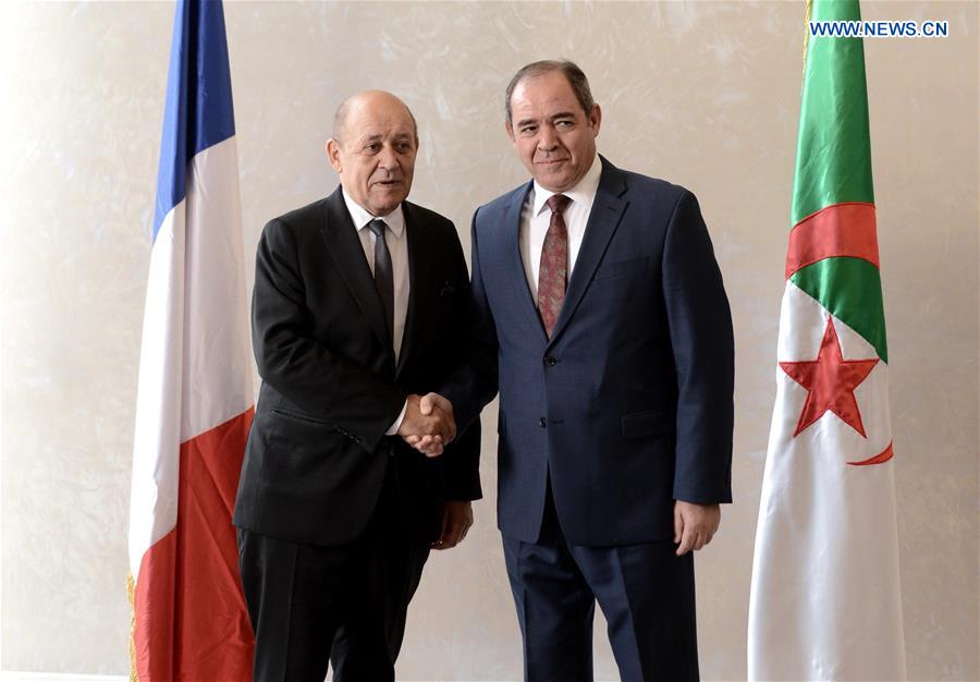 ALGERIA-ALGIERS-FM-FRANCE-FM-MEETING