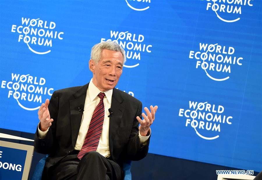 SWITZERLAND-DAVOS-WEF ANNUAL MEETING-LEE HSIEN LOONG