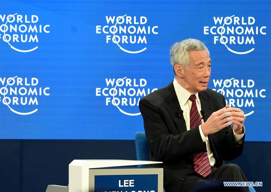 SWITZERLAND-DAVOS-WEF ANNUAL MEETING-LEE HSIEN LOONG