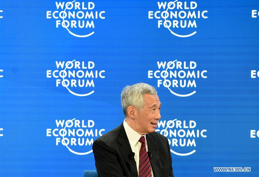 SWITZERLAND-DAVOS-WEF ANNUAL MEETING-LEE HSIEN LOONG