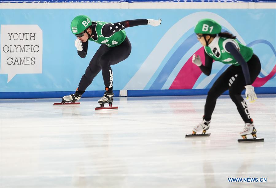 (SP)SWITZERLAND-LAUSANNE-WINTER YOG-SHORT TRACK SPEED SKATING-MIXED NOC TEAM RELAY