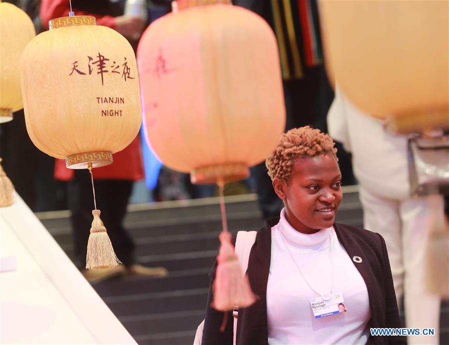 SWITZERLAND-DAVOS-CHINA-TIANJIN NIGHT