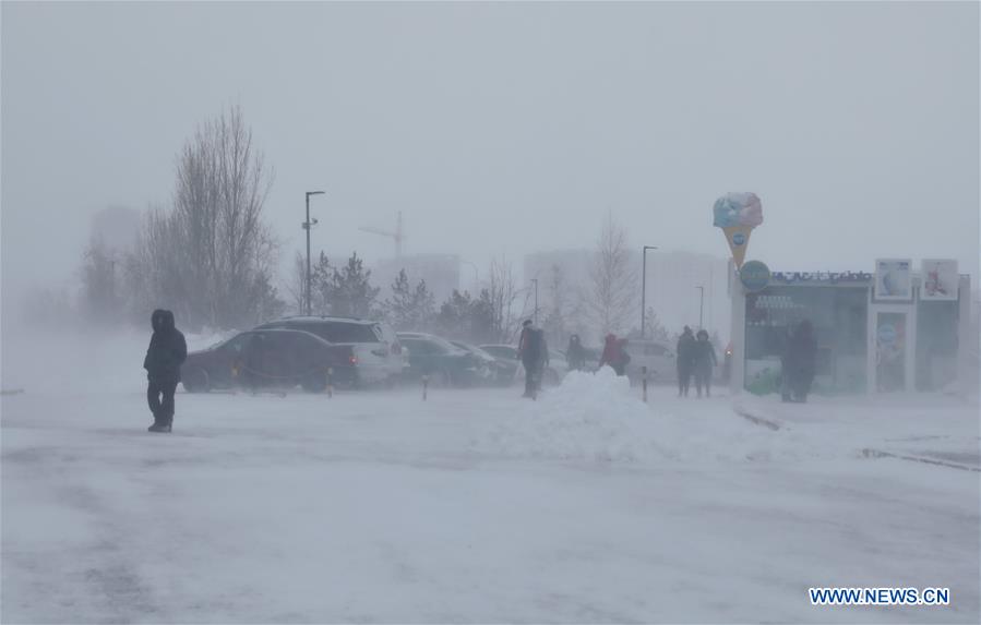 Snow hits NurSultan, Kazakhstan Xinhua English.news.cn