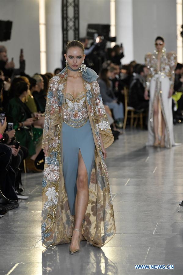 FRANCE-PARIS-FASHION WEEK-ELIE SAAB-HAUTE COUTURE