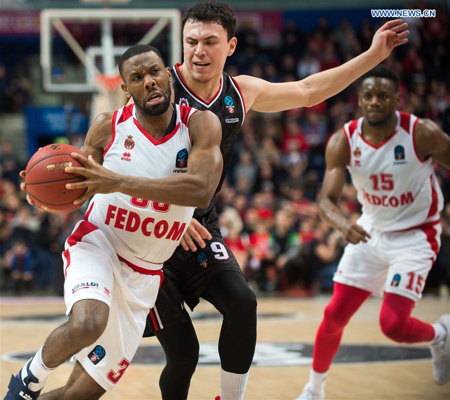 Eurocup basketball tournament Rytas Vilnius vs. AS Monaco Xinhua