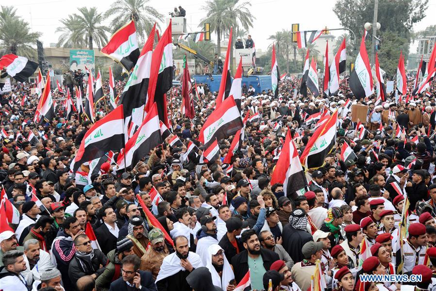 IRAQ-BAGHDAD-PROTEST-U.S. TROOPS PRESENCE