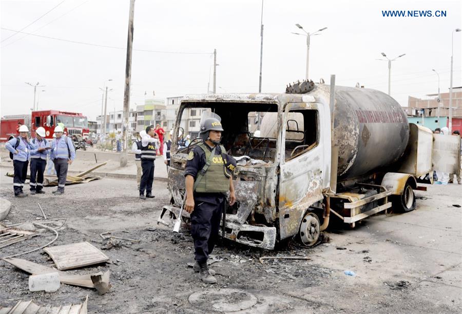 PERU-LIMA-GAS TANKER-EXPLOSION