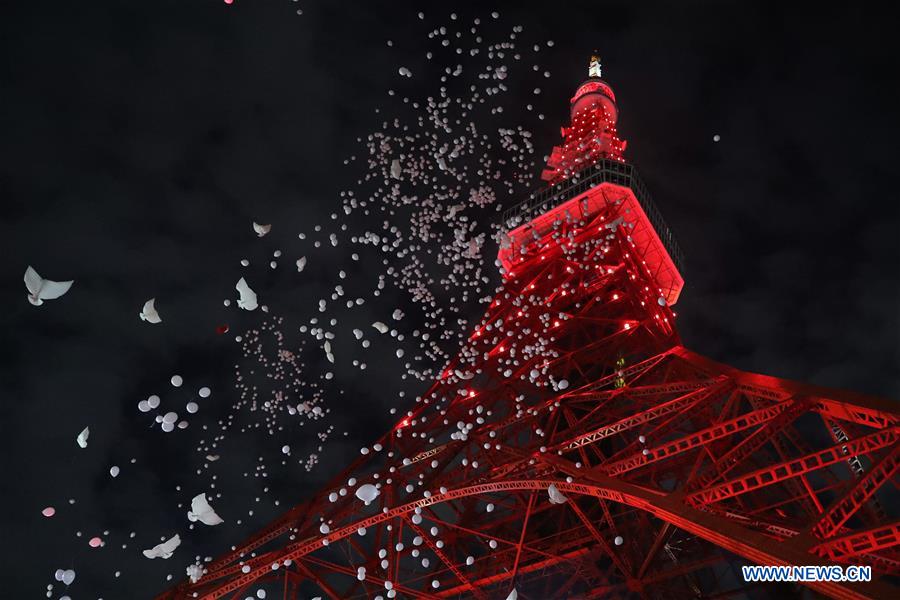 JAPAN-TOKYO-TOKYO TOWER-ILLUMINATION-CHINA-LUNAR NEW YEAR