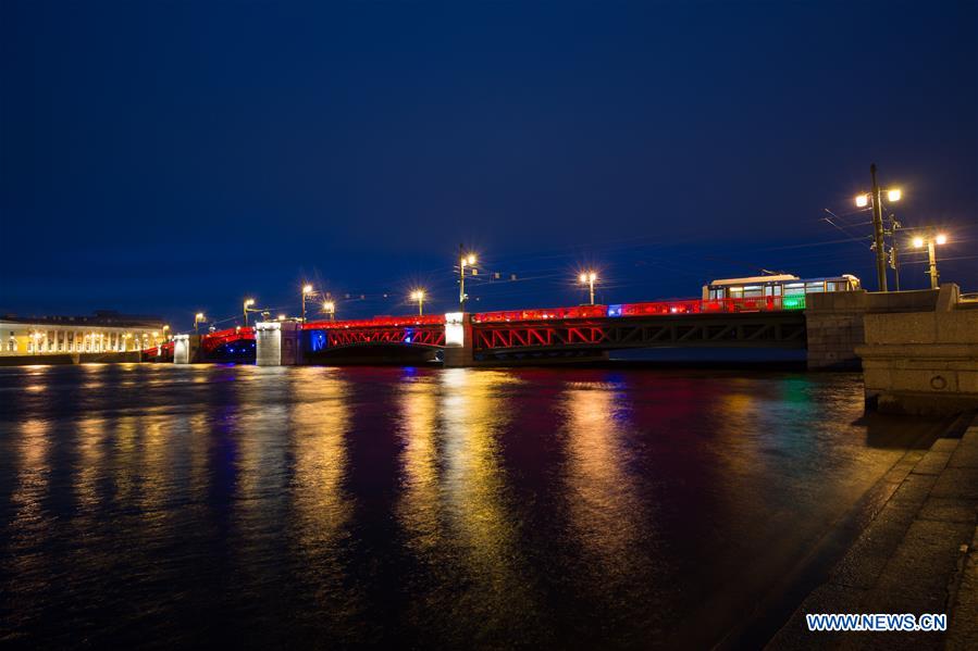 RUSSIA-ST. PETERSBURG-CHINESE LUNAR NEW YEAR-LIGHTING
