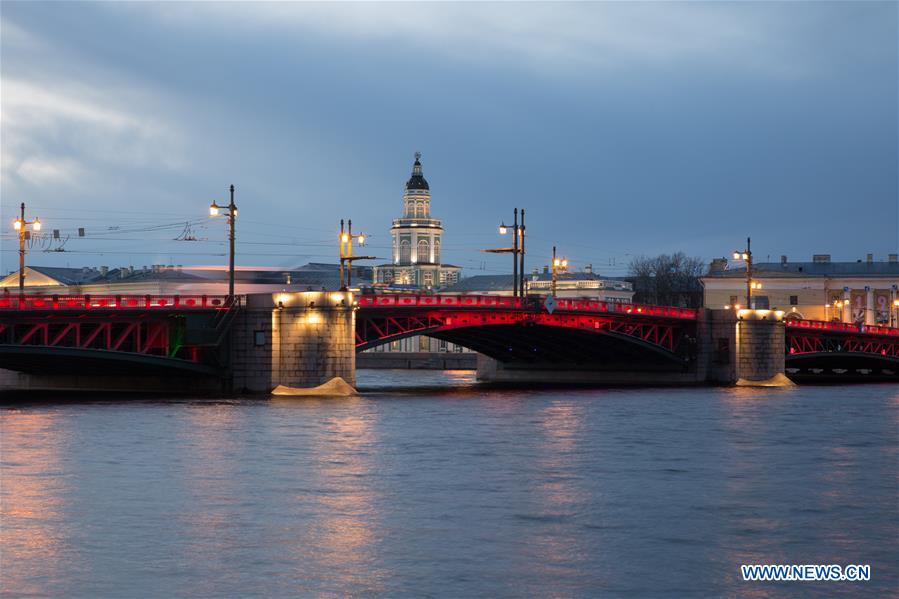RUSSIA-ST. PETERSBURG-CHINESE LUNAR NEW YEAR-LIGHTING