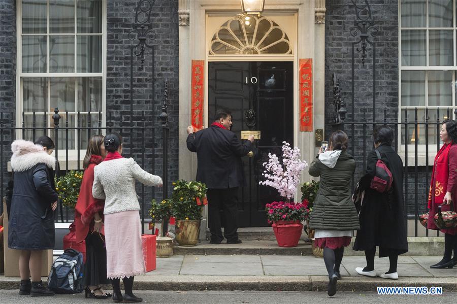 BRITAIN-LONDON-CHINA-LUNAR NEW YEAR-COUPLETS