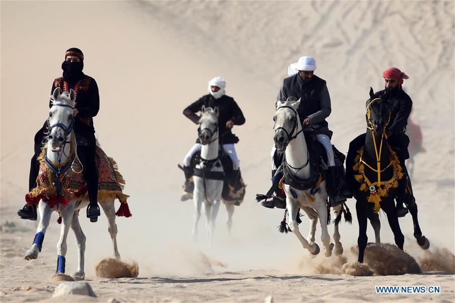 Horse riding show held in Jahra Governorate, Kuwait Xinhua English