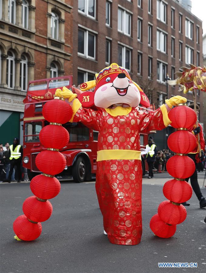 Chinese Lunar New Year parade held in London Xinhua English.news.cn