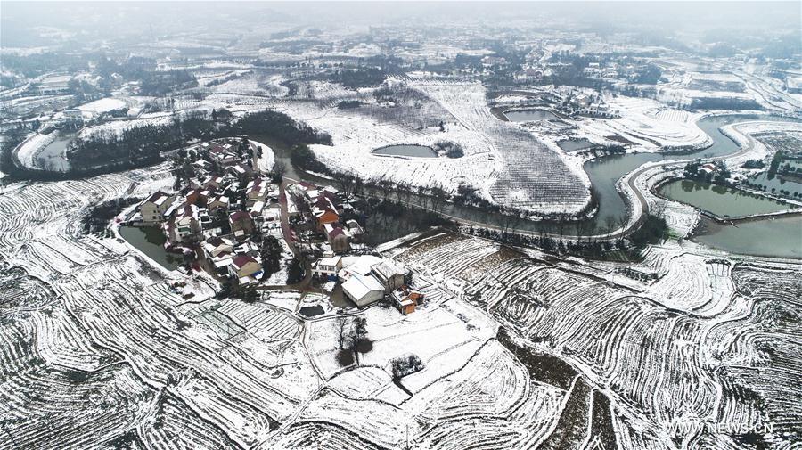 CHINA-ANHUI-SHUCHENG-WINTER SCENERY (CN)