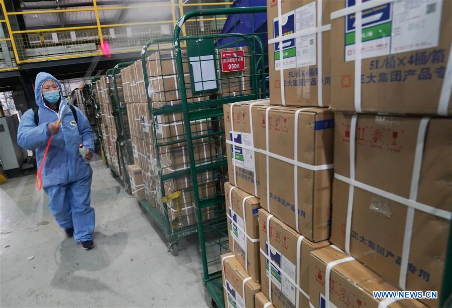 CHINA-WUHAN-CORONAVIRUS-SUPPLY TRANSPORT (CN)