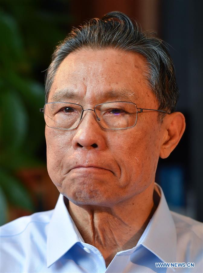 CHINA-GUANGZHOU-ZHONG NANSHAN-NOVEL CORONAVIRUS-INTERVIEW (CN)