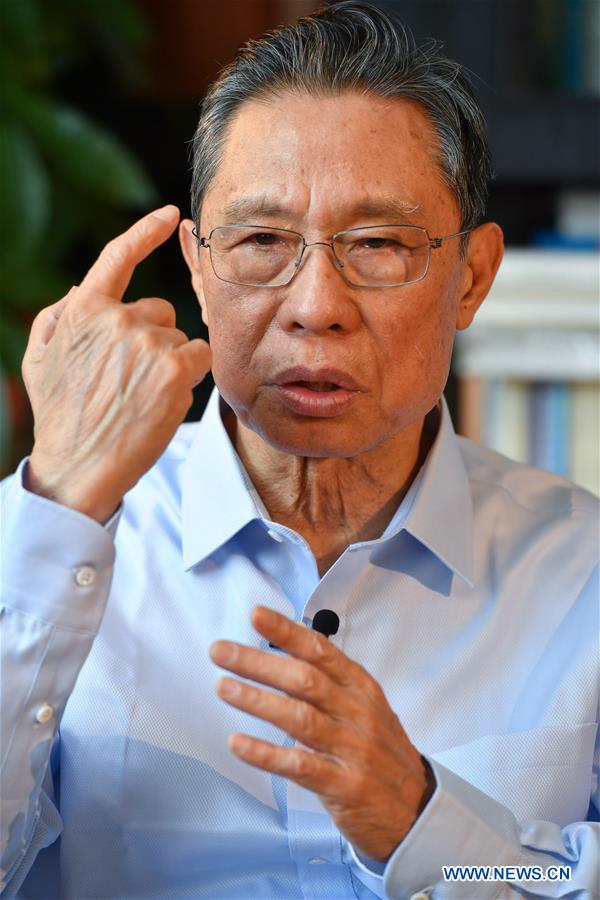 CHINA-GUANGZHOU-ZHONG NANSHAN-NOVEL CORONAVIRUS-INTERVIEW (CN)