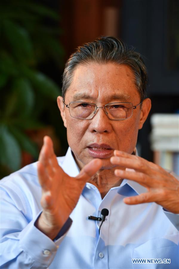 CHINA-GUANGZHOU-ZHONG NANSHAN-NOVEL CORONAVIRUS-INTERVIEW (CN)