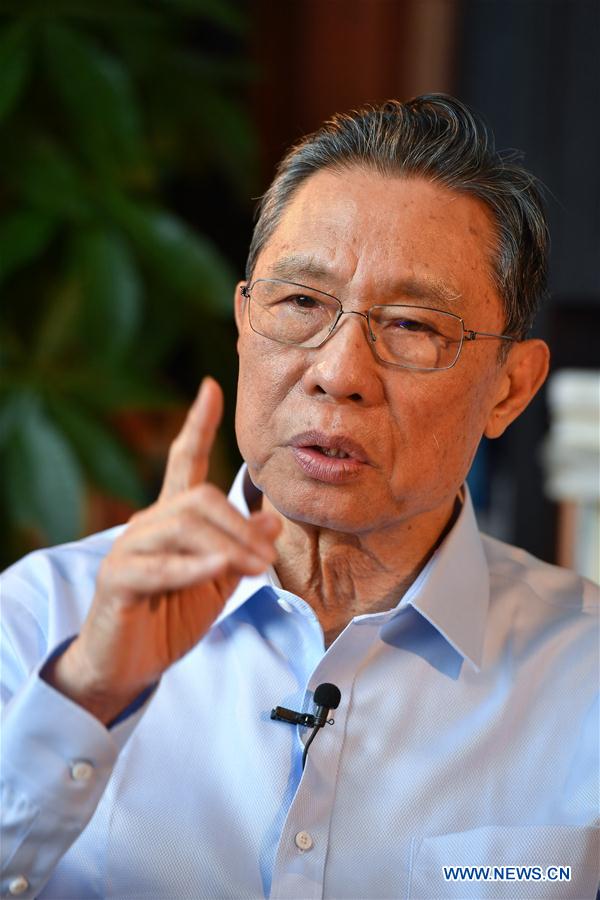 CHINA-GUANGZHOU-ZHONG NANSHAN-NOVEL CORONAVIRUS-INTERVIEW (CN)