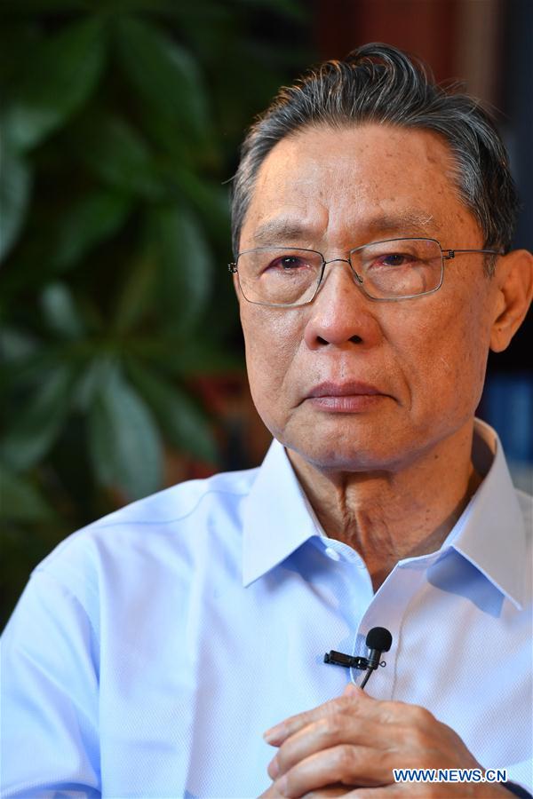 CHINA-GUANGZHOU-ZHONG NANSHAN-NOVEL CORONAVIRUS-INTERVIEW (CN)