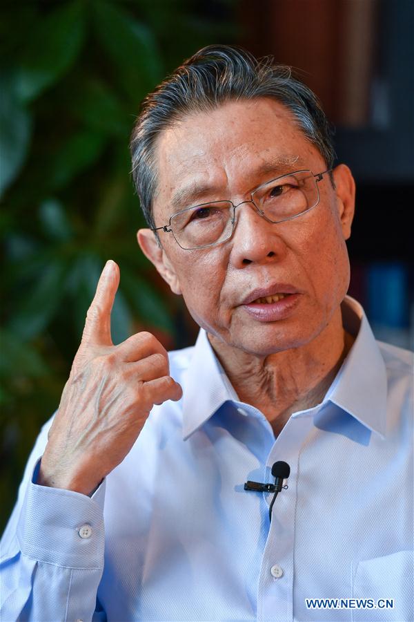 CHINA-GUANGZHOU-ZHONG NANSHAN-NOVEL CORONAVIRUS-INTERVIEW (CN)