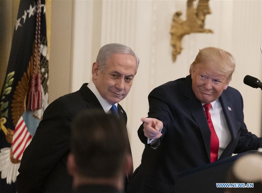 U.S.-WASHINGTON D.C.-TRUMP-ISRAEL-NETANYAHU-PRESS CONFERENCE