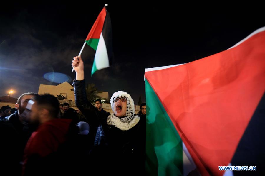 JORDAN-AMMAN-TRUMP-MIDEAST PEACE PLAN-PROTEST