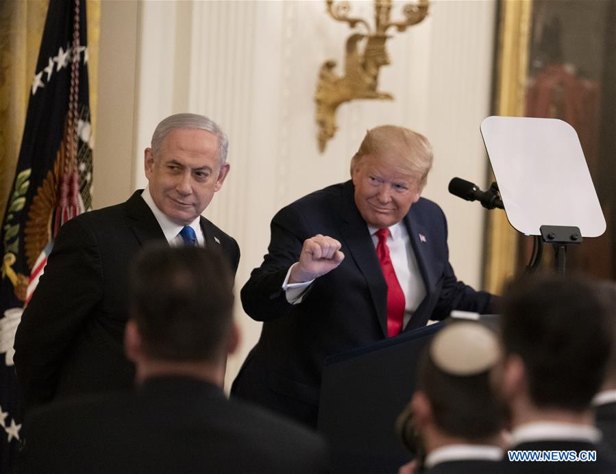 U.S.-WASHINGTON D.C.-TRUMP-ISRAEL-NETANYAHU-PRESS CONFERENCE
