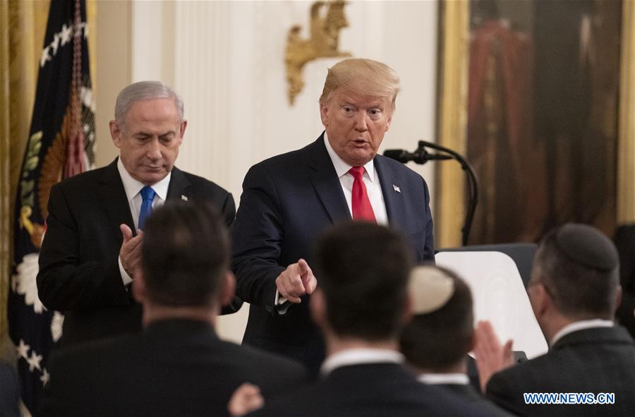 U.S.-WASHINGTON D.C.-TRUMP-ISRAEL-NETANYAHU-PRESS CONFERENCE