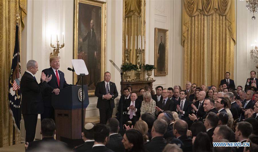 U.S.-WASHINGTON D.C.-TRUMP-ISRAEL-NETANYAHU-PRESS CONFERENCE