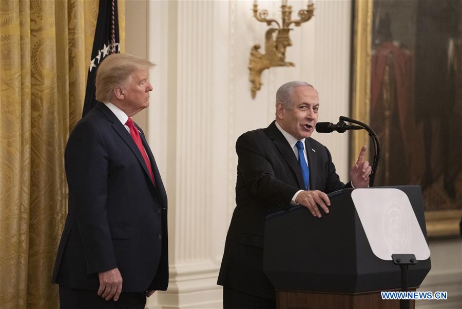 U.S.-WASHINGTON D.C.-TRUMP-ISRAEL-NETANYAHU-PRESS CONFERENCE