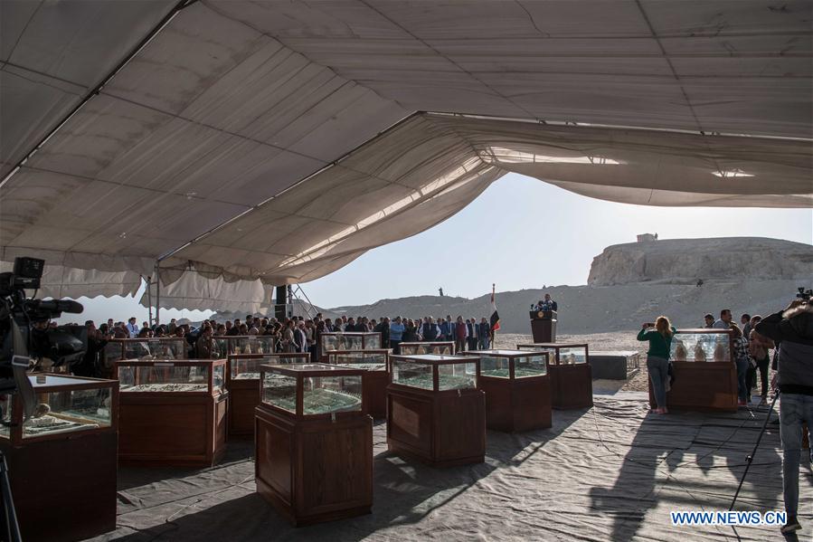 EGYPT-MINYA-ARCHEOLOGICAL DISCOVERY