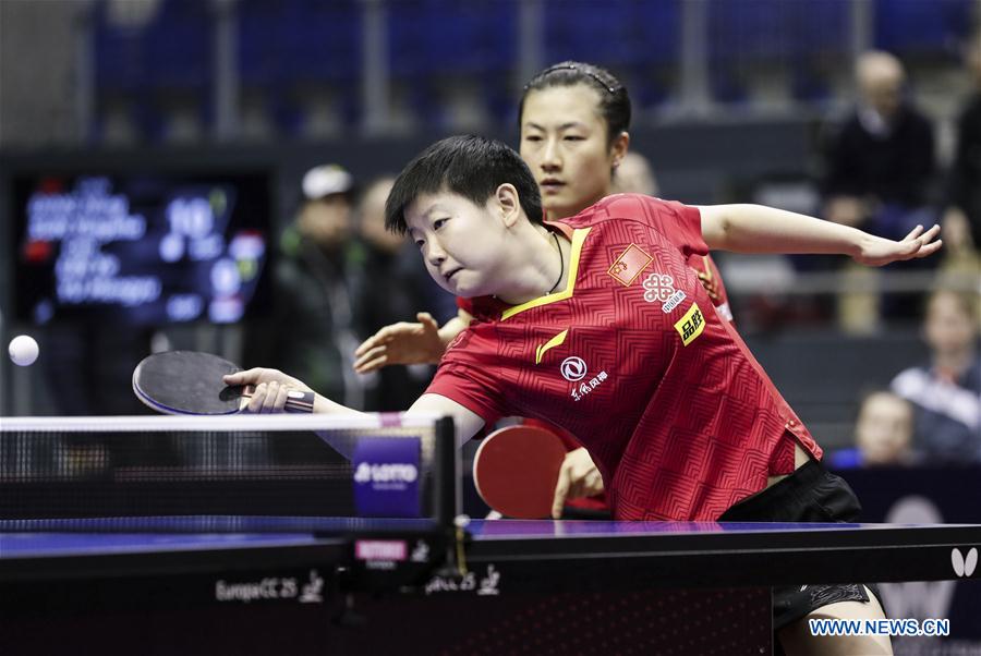 (SP)GERMANY-MAGDEBURG-TABLE TENNIS-GERMAN OPEN-WOMEN'S DOUBLES