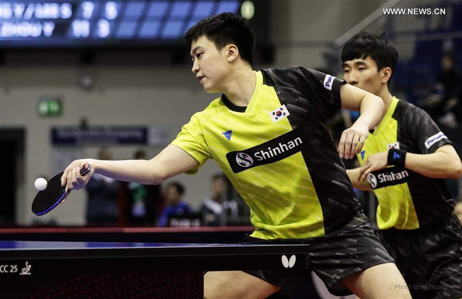 (SP)GERMANY-MAGDEBURG-TABLE TENNIS-GERMAN OPEN-MEN'S DOUBLES