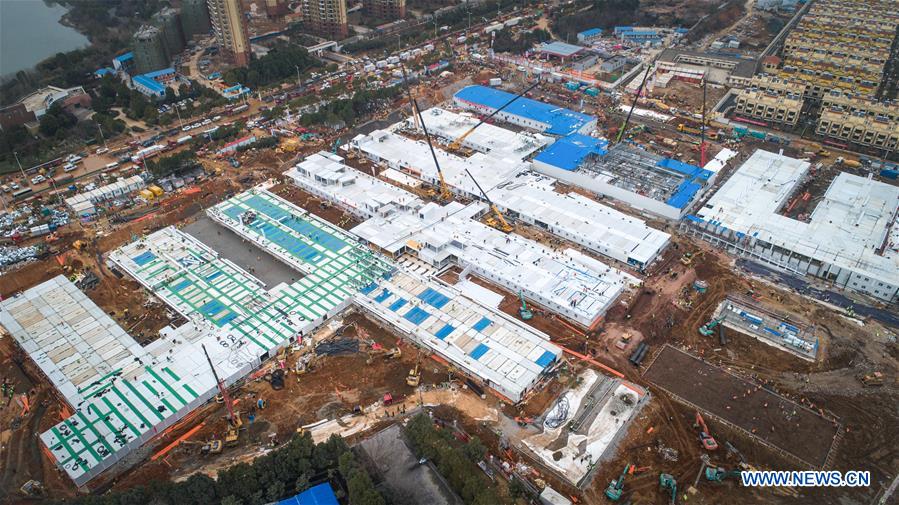 (SPOT NEWS)CHINA-WUHAN-HUOSHENSHAN HOSPITAL-CONSTRUCTION (CN)