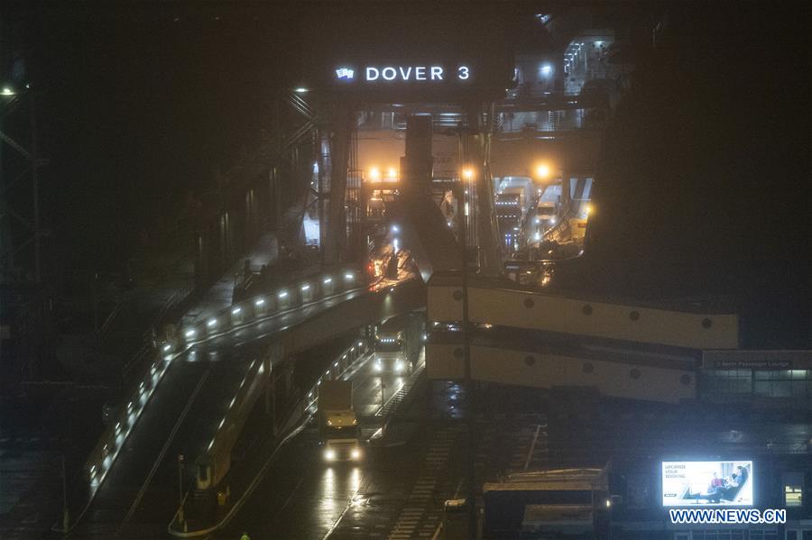 BRITAIN-DOVER-PORT-AFTER BREXIT-FIRST FERRYBOAT
