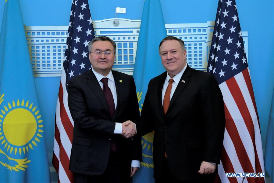 KAZAKHSTAN-NUR-SULTAN-U.S.-POMPEO-VISIT