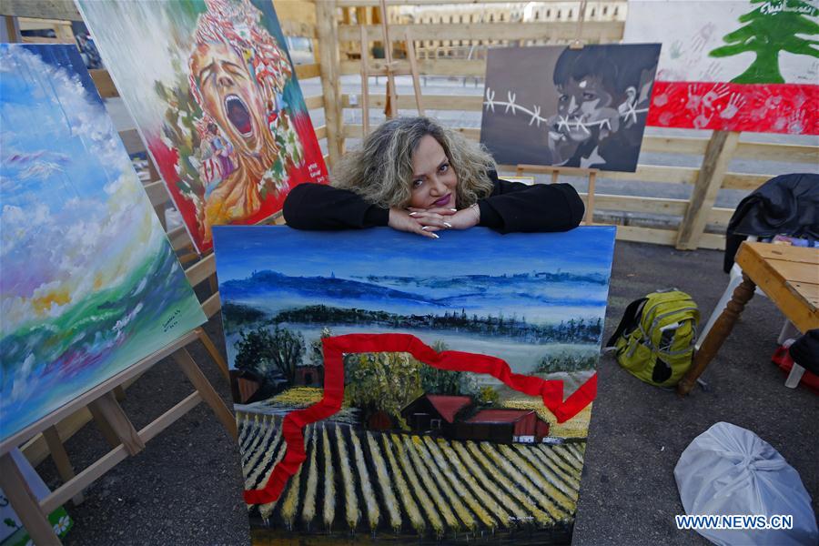 LEBANON-BEIRUT-INNOVATIVE DAY-ARTWORKS-PROTEST