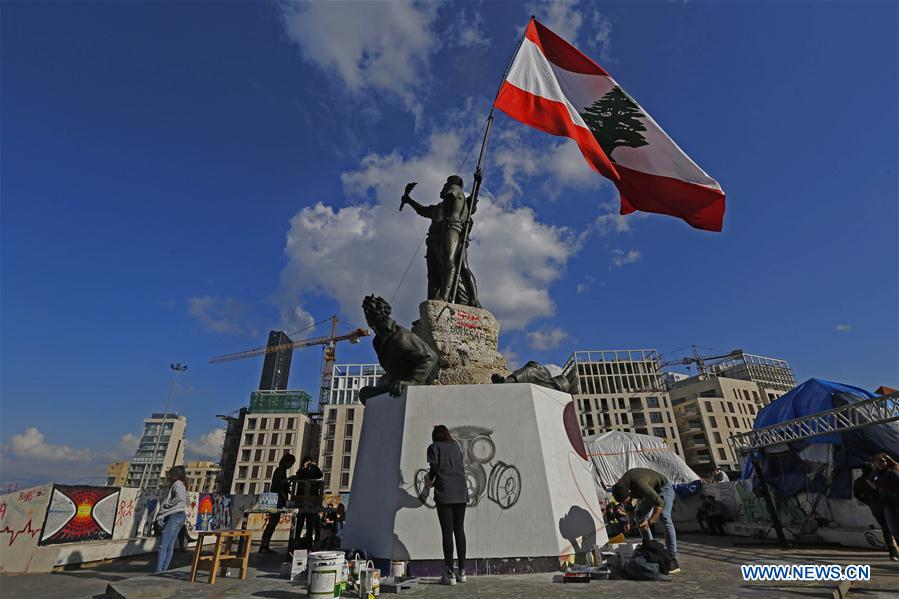 LEBANON-BEIRUT-INNOVATIVE DAY-ARTWORKS-PROTEST