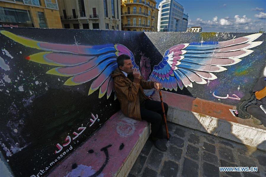 LEBANON-BEIRUT-INNOVATIVE DAY-ARTWORKS-PROTEST
