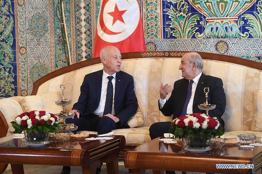ALGERIA-ALGIERS-TUNISIA-PRESIDENTS-MEETING