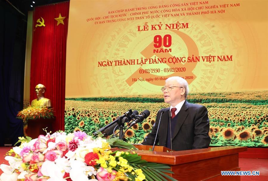 VIETNAM-HANOI-CPV-90TH FOUNDING ANNIVERSARY-GRAND RALLY