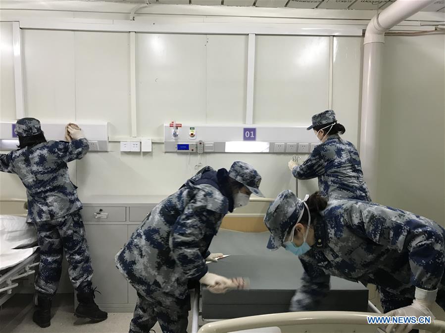 Medical Staff Make Final Preparations at Huoshenshan Hospital