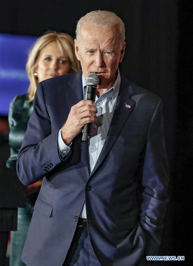 U.S.-IOWA-PRESIDENTIAL ELECTION-CAUCUSES-JOE BIDEN