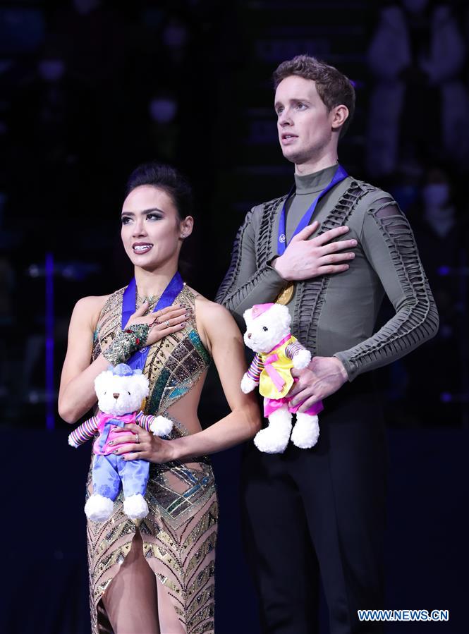 (SP)SOUTH KOREA-SEOUL-FIGURE SKATING-FOUR CONTINENTS-ICE DANCE-AWARDING CEREMONY