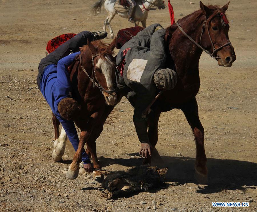AFGHANISTAN-BAMIYAN-BUZKASHI