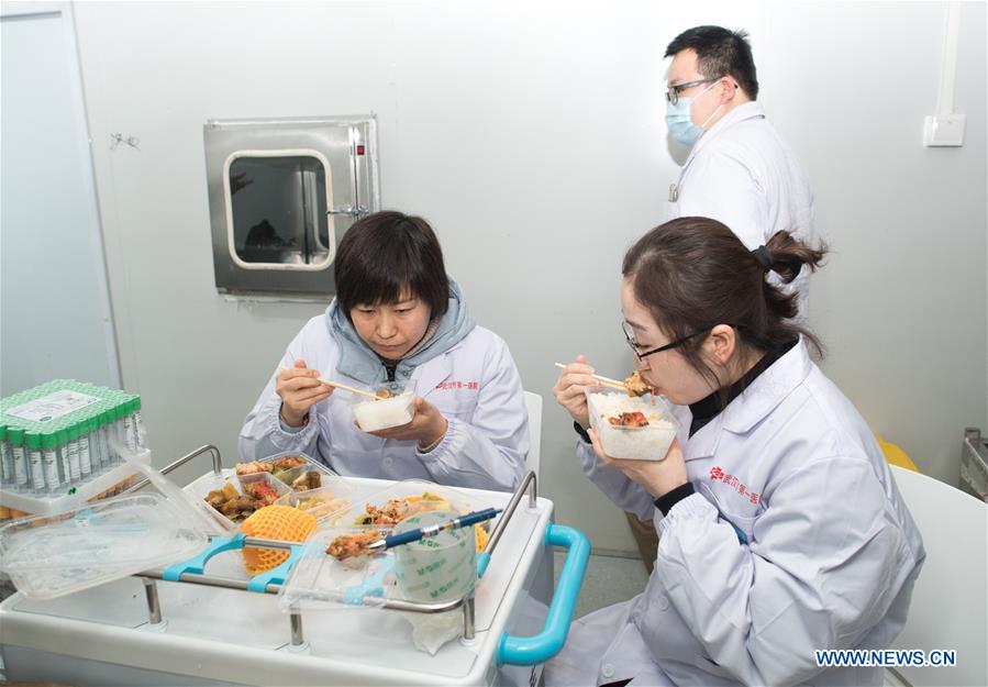 CHINA-HUBEI-WUHAN-LEISHENSHAN HOSPITAL-MEDICAL WORKERS (CN)