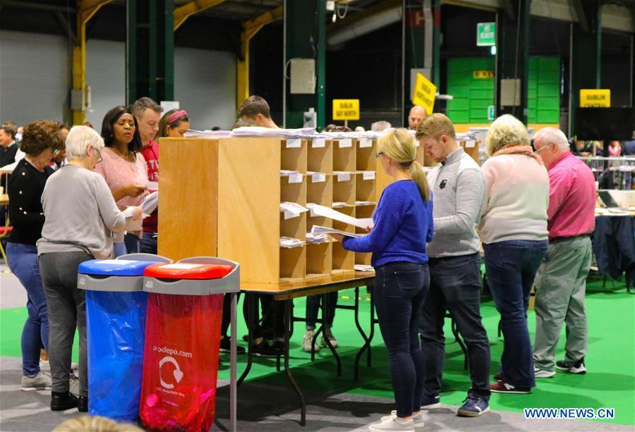 IRELAND-DUBLIN-GENERAL ELECTION-VOTE COUNTING