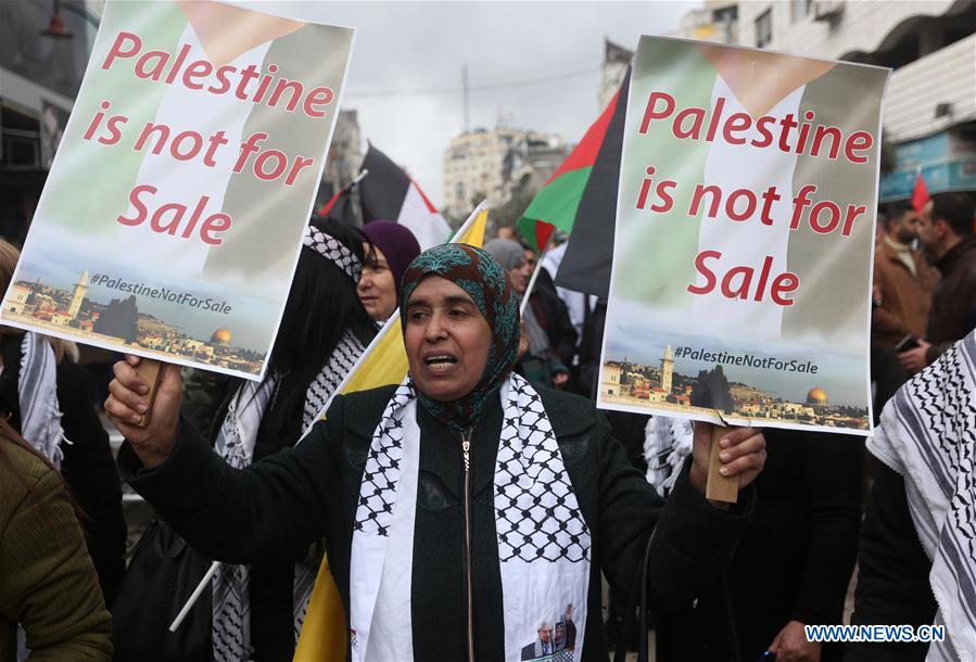 MIDEAST-RAMALLAH-RALLY