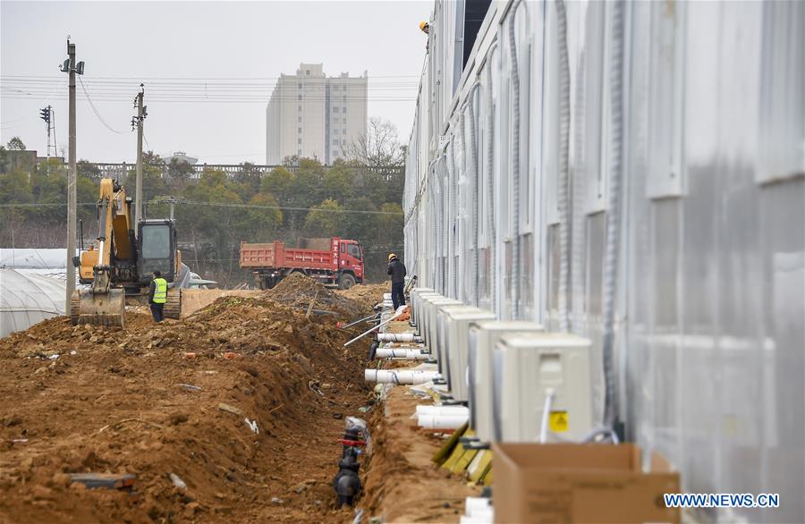 CHINA-HUBEI-XIAOGAN-MAKESHIFT HOSPITAL-CONSTRUCTION (CN)